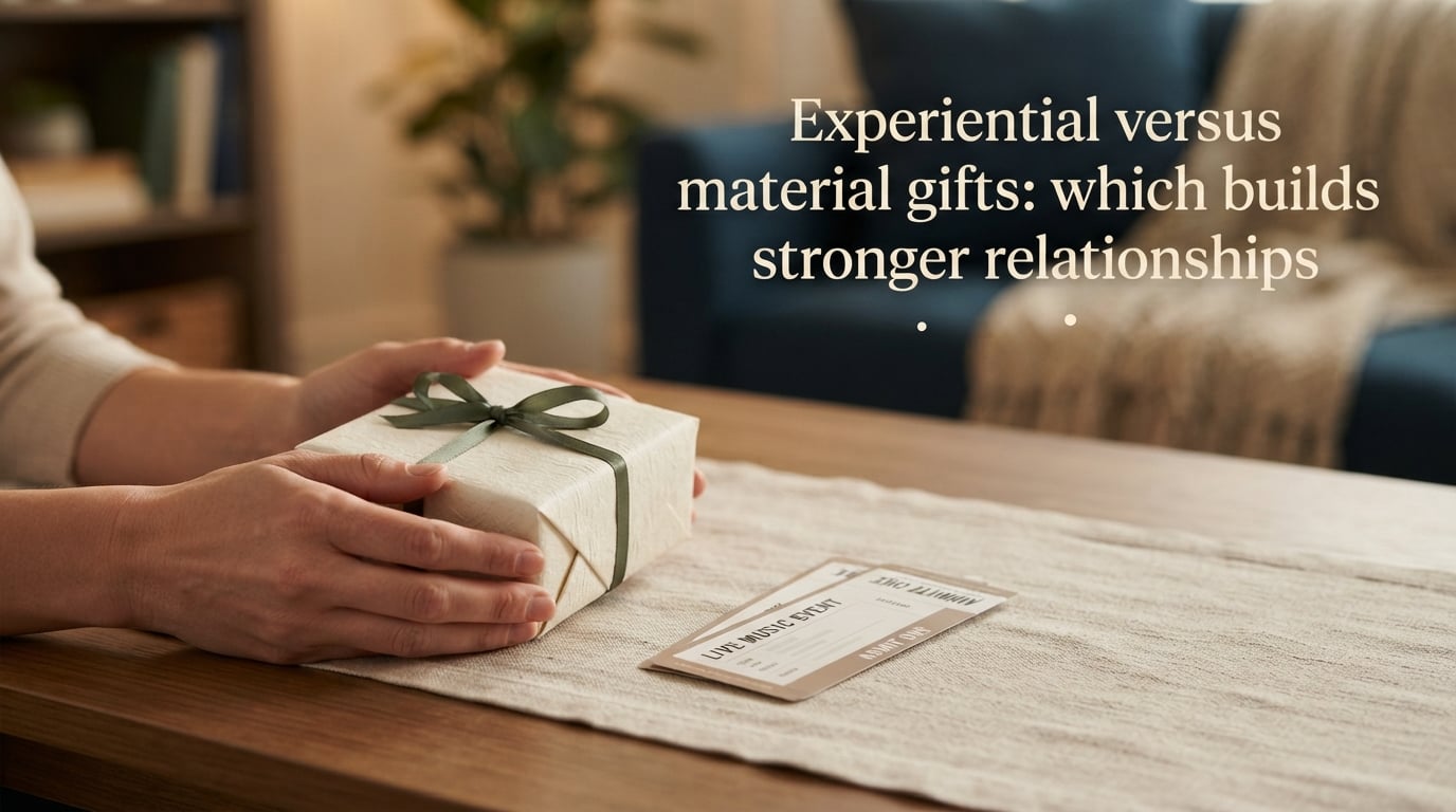 Experiential versus material gifts: which builds stronger relationships
