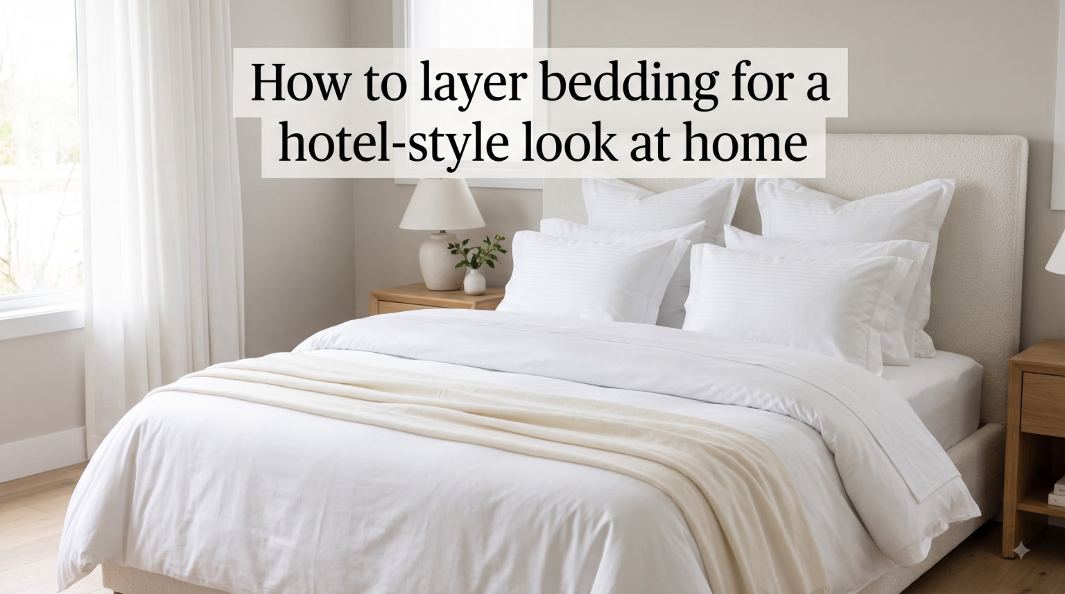 How to layer bedding for a hotel-style look at home