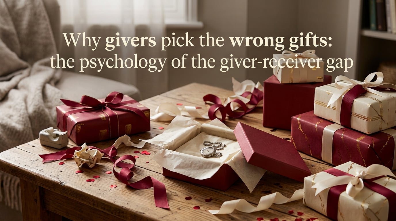 Why givers pick the wrong gifts: the psychology of the giver-receiver gap