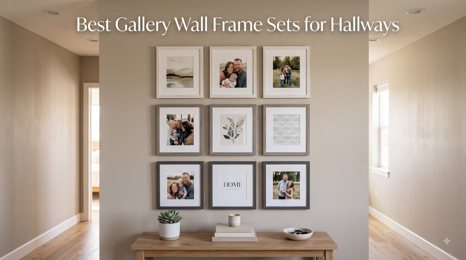 Best Gallery Wall Frame Sets for Hallways
