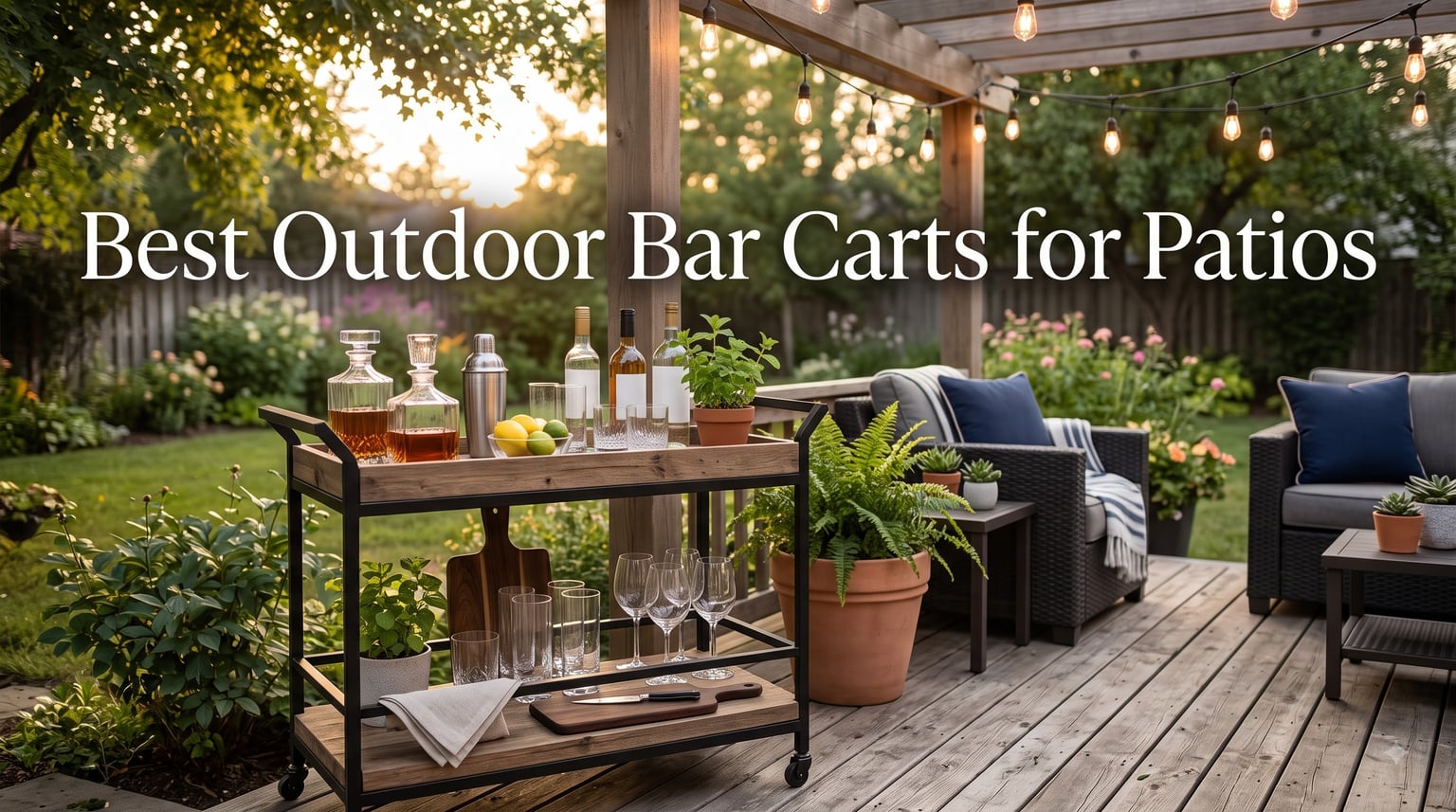 Best Outdoor Bar Carts for Patios