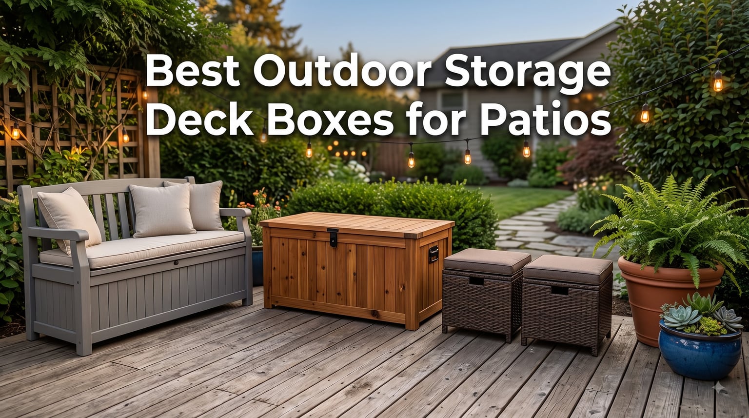 Best Outdoor Storage Deck Boxes for Patios
