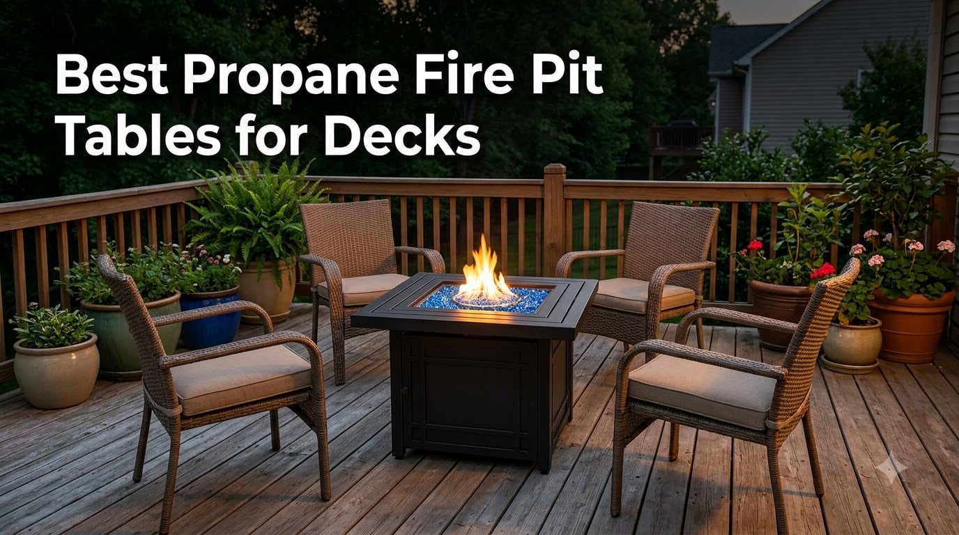 Best Propane Fire Pit Tables for Decks