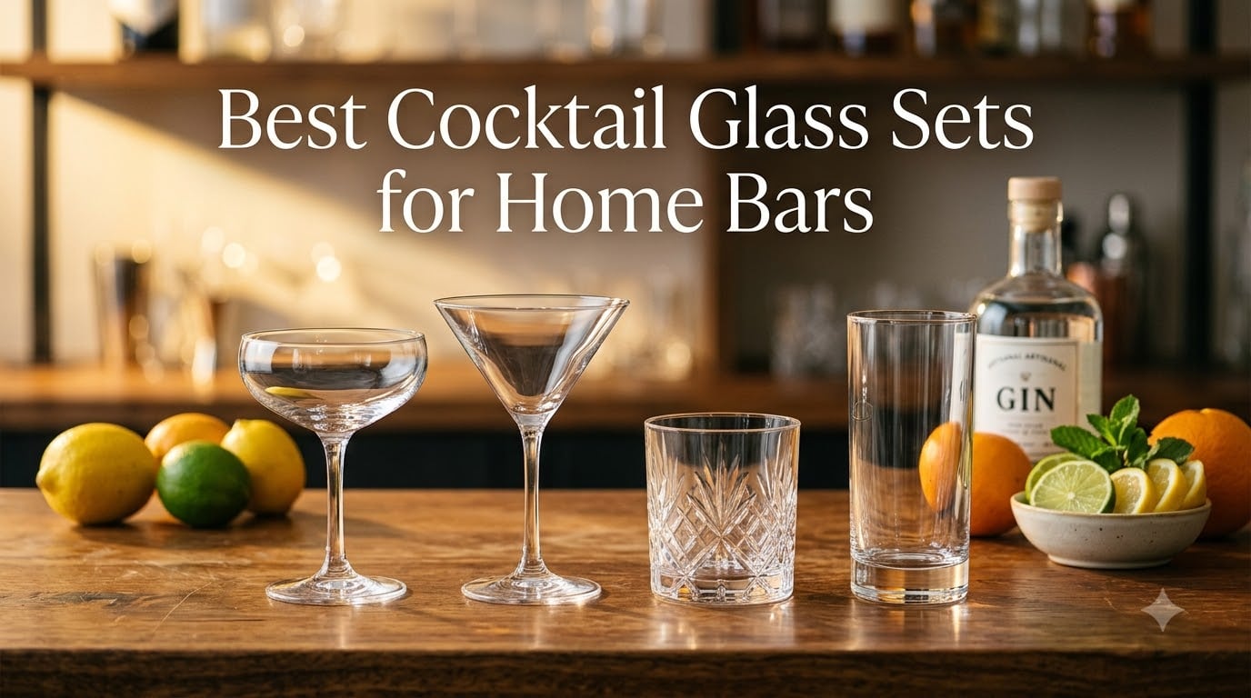 Best Cocktail Glass Sets for Home Bars