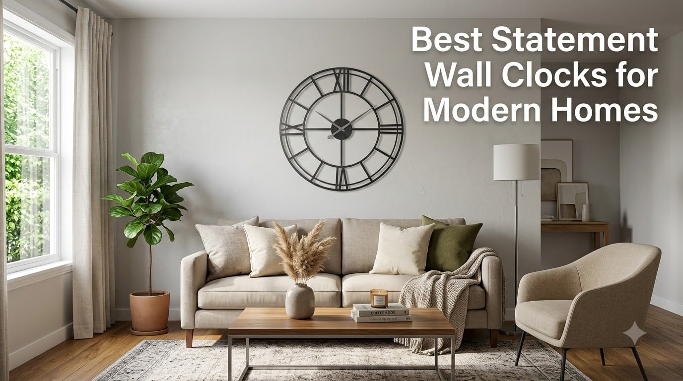 Best Statement Wall Clocks for Modern Homes