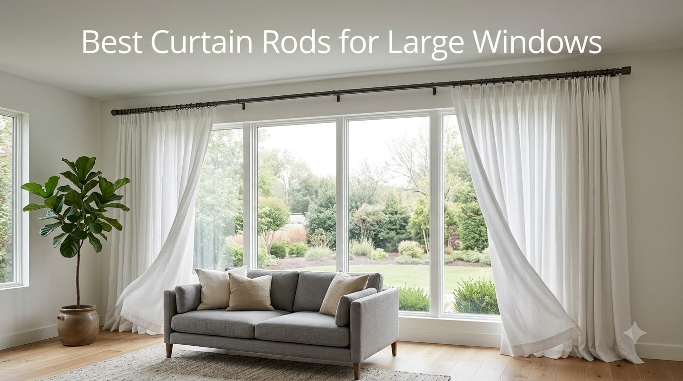 Best Curtain Rods for Large Windows