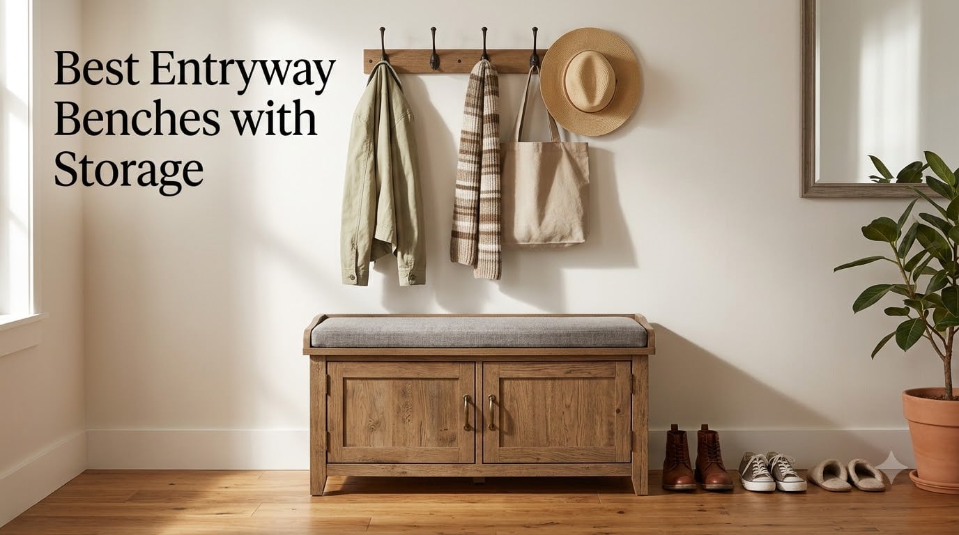 Best Entryway Benches with Storage