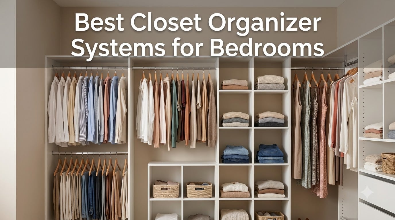 Best Closet Organizer Systems for Bedrooms