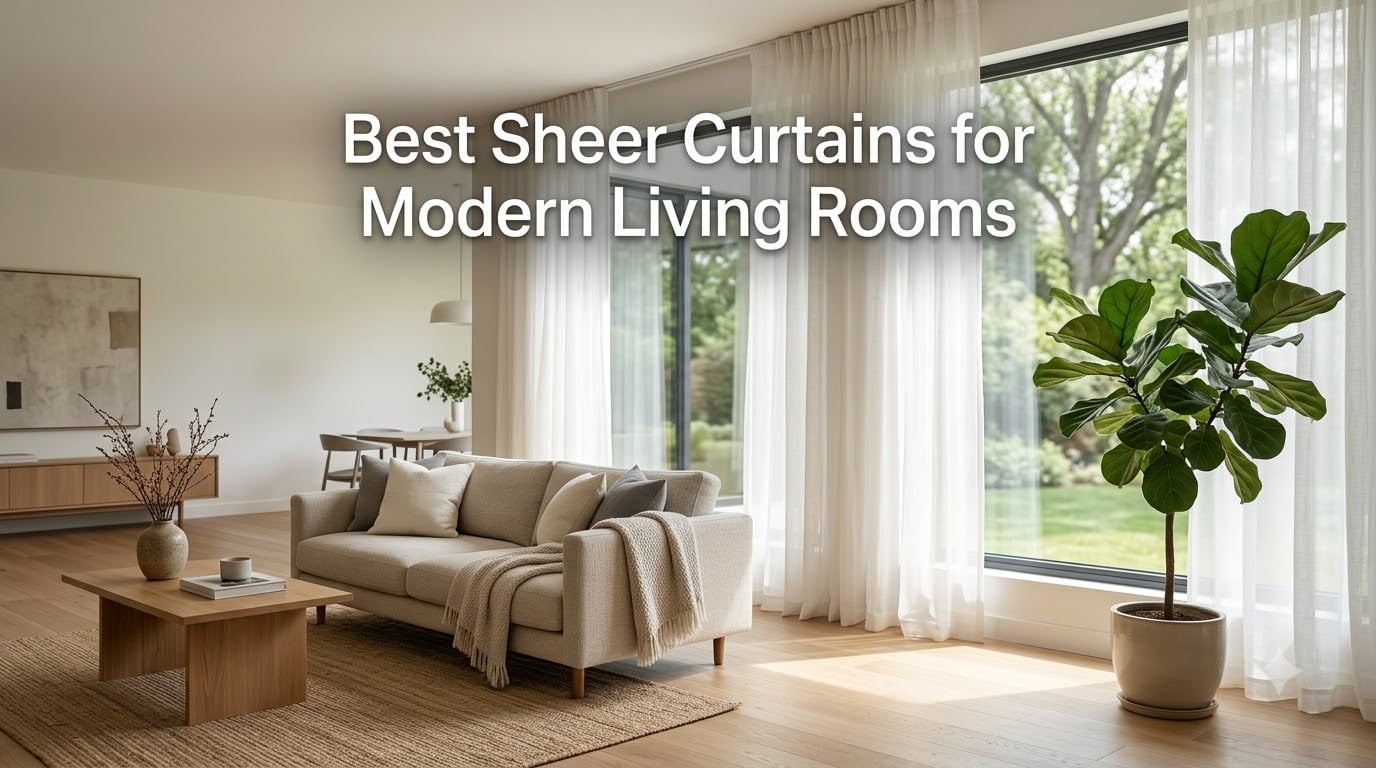 Best Sheer Curtains for Modern Living Rooms