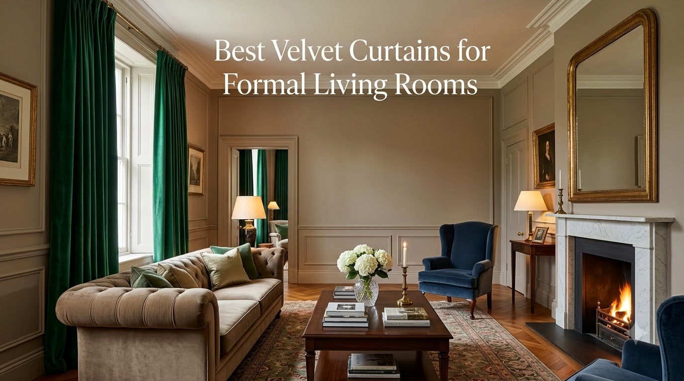Best Velvet Curtains for Formal Living Rooms