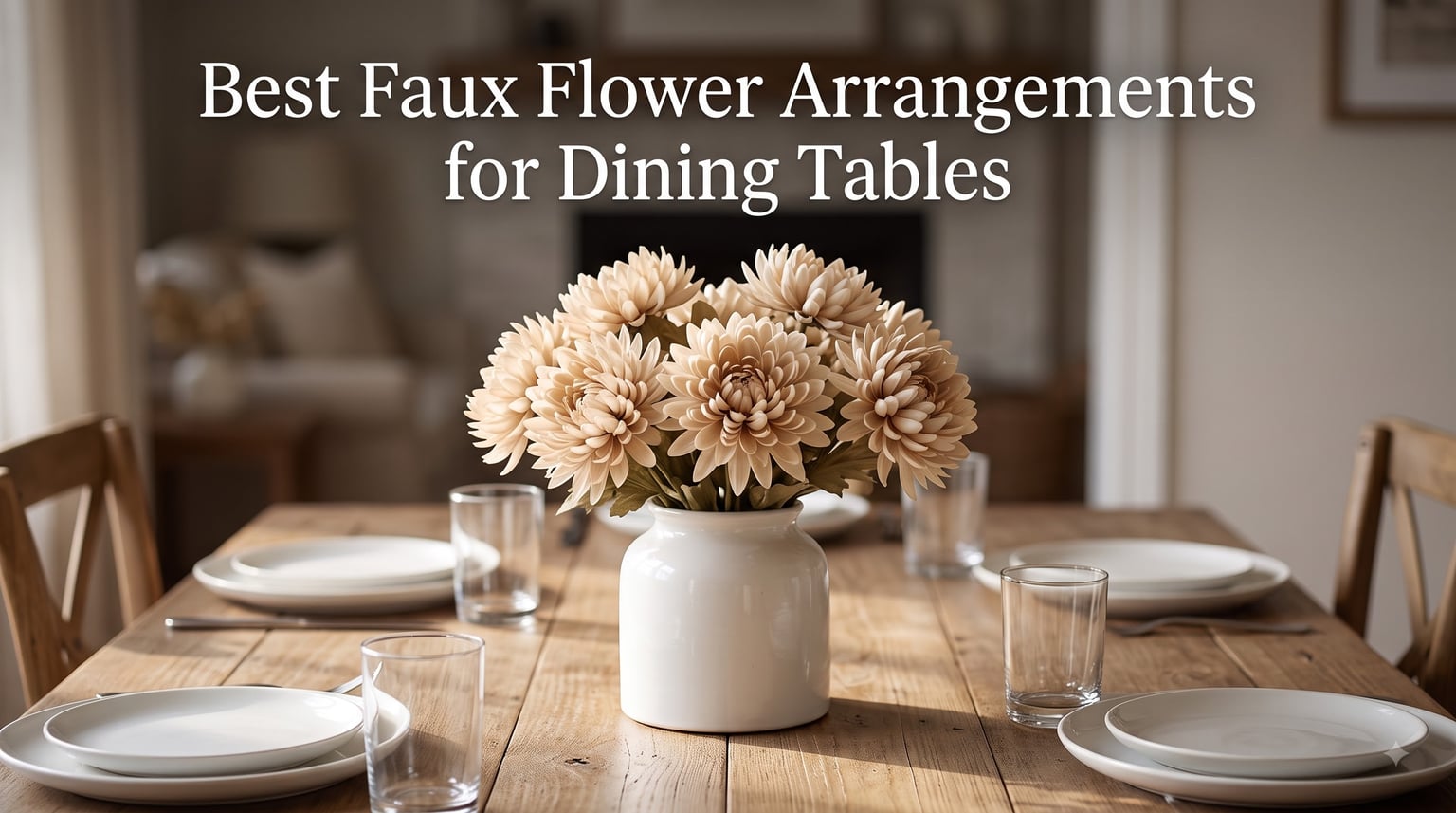 Best Faux Flower Arrangements for Dining Tables