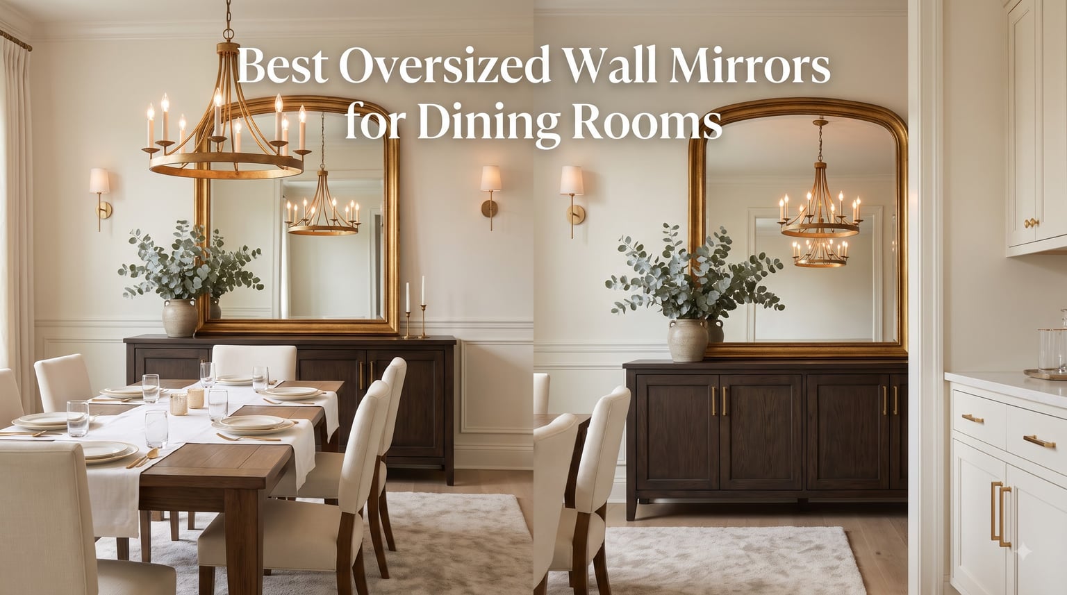 Best Oversized Wall Mirrors for Dining Rooms