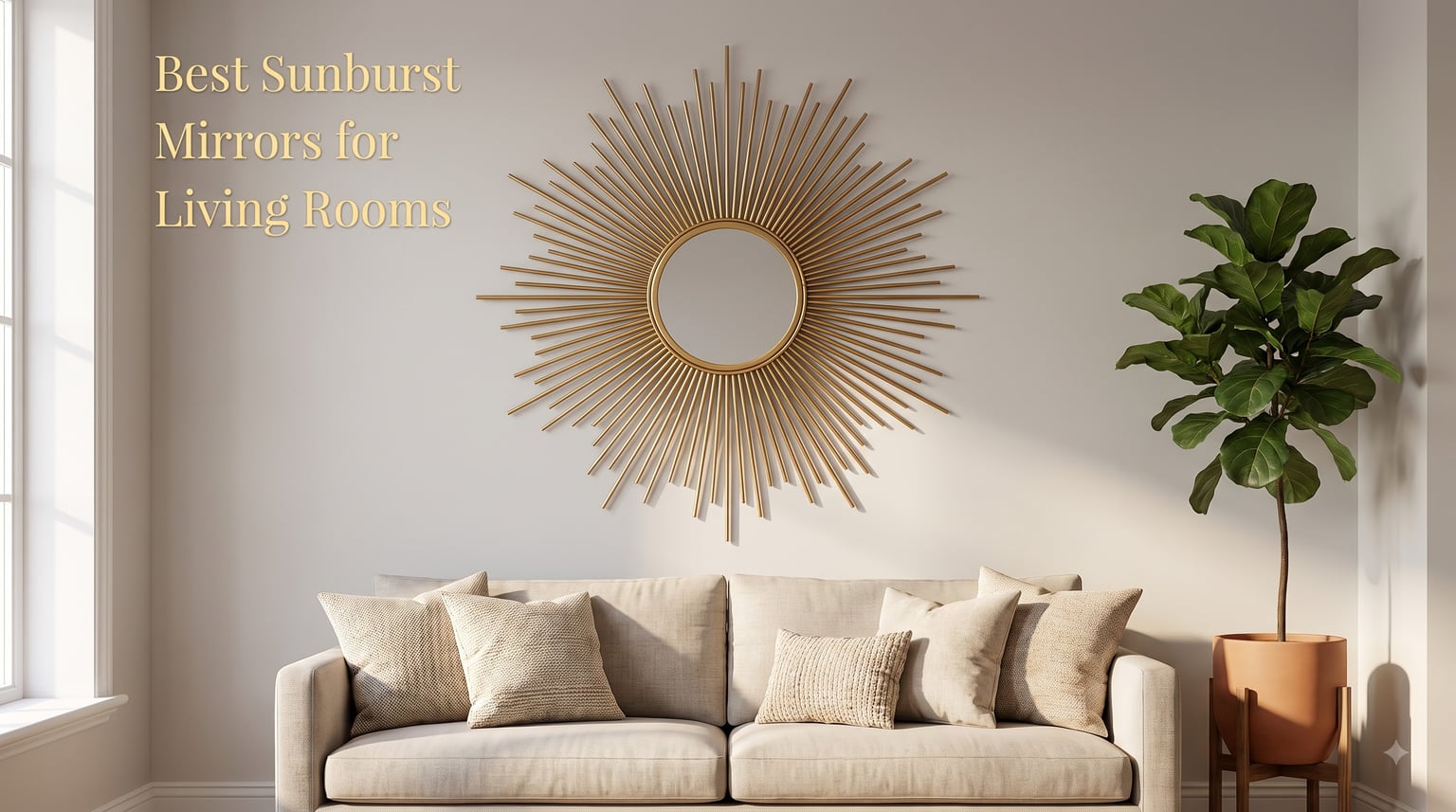 Best Sunburst Mirrors for Living Rooms