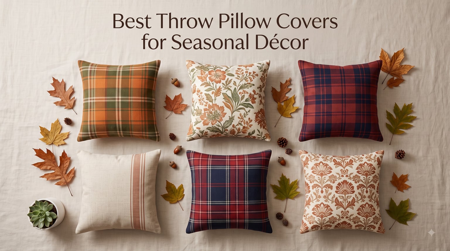 Best Throw Pillow Covers for Seasonal Décor