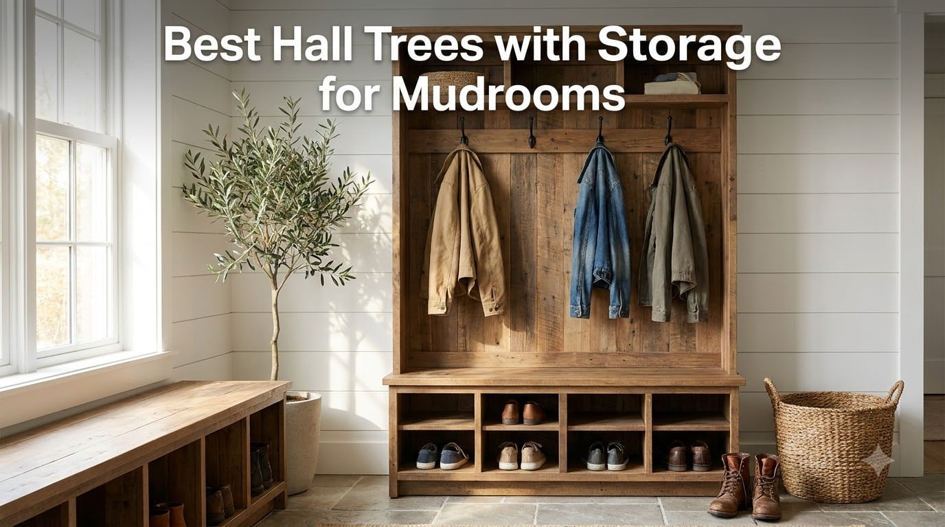 Best Hall Trees with Storage for Mudrooms