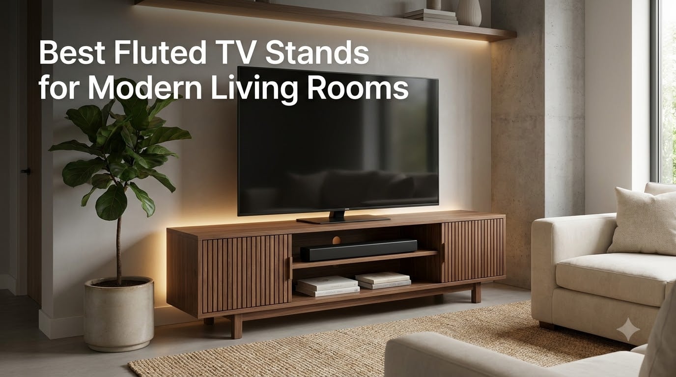 Best Fluted TV Stands for Modern Living Rooms