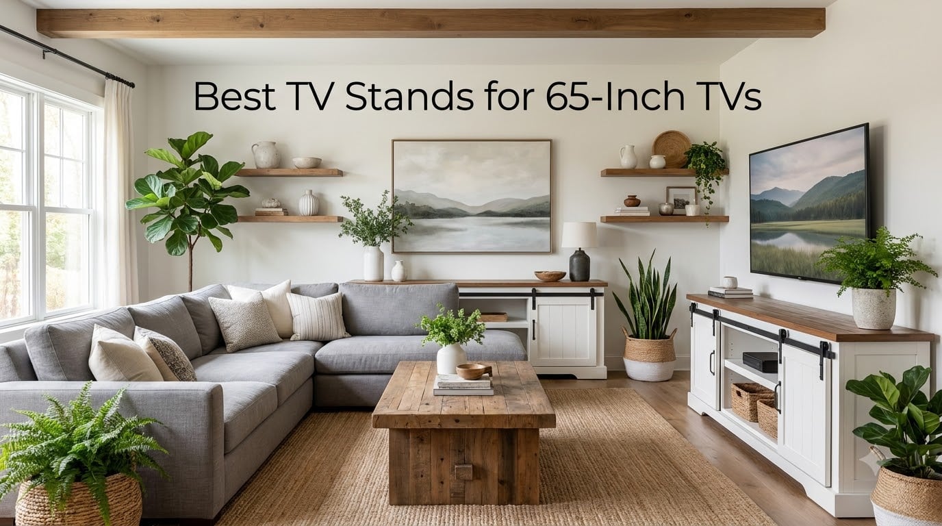 Best TV Stands for 65-Inch TVs