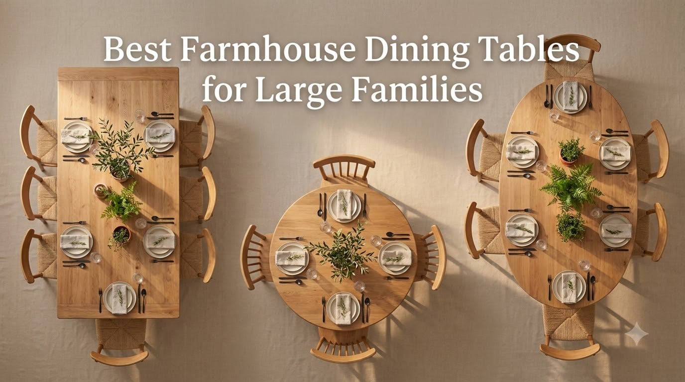Best Farmhouse Dining Tables for Large Families