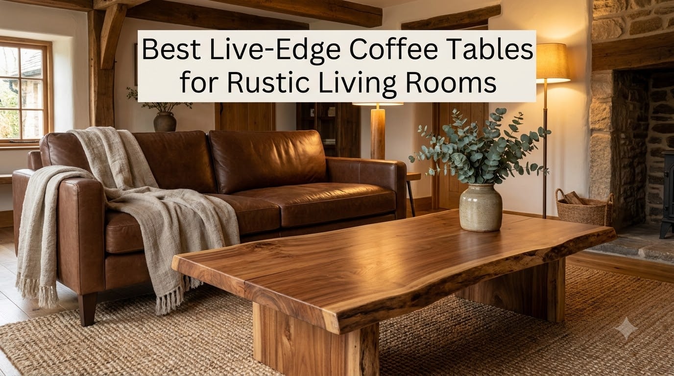 Best Live-Edge Coffee Tables for Rustic Living Rooms