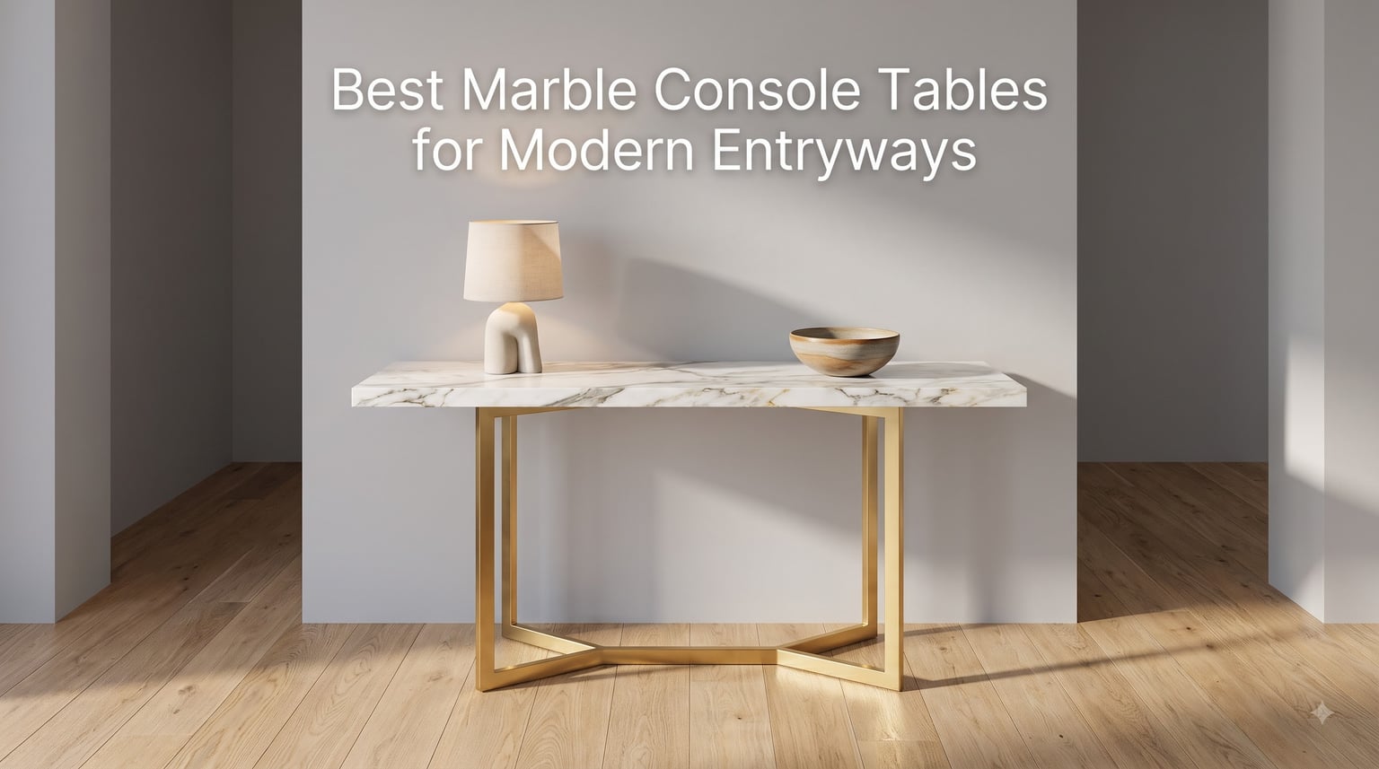 Best Marble Console Tables for Modern Entryways