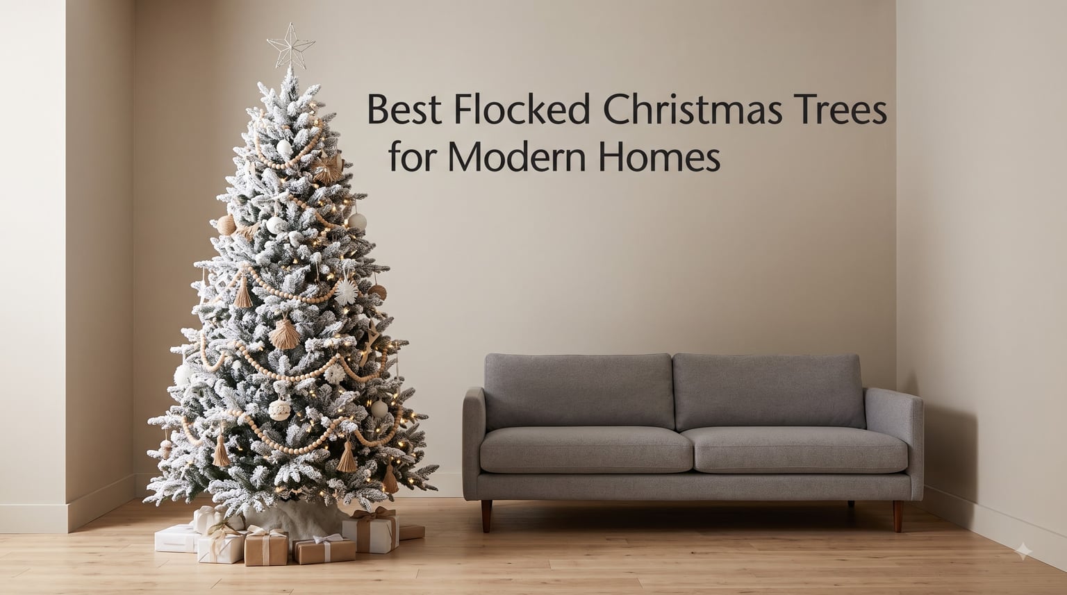 Best Flocked Christmas Trees for Modern Homes