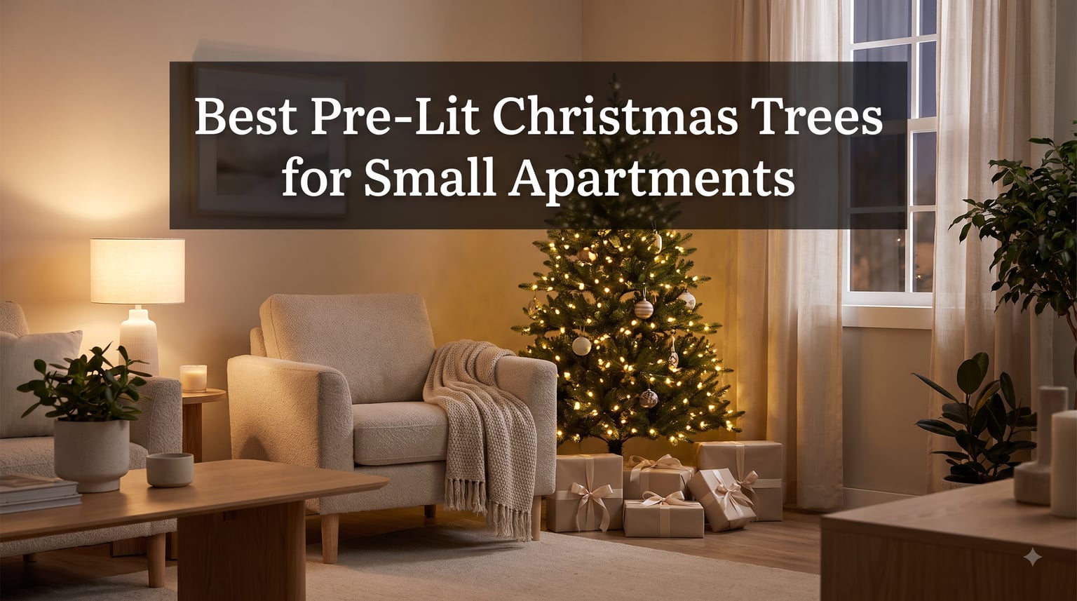 Best Pre-Lit Christmas Trees for Small Apartments