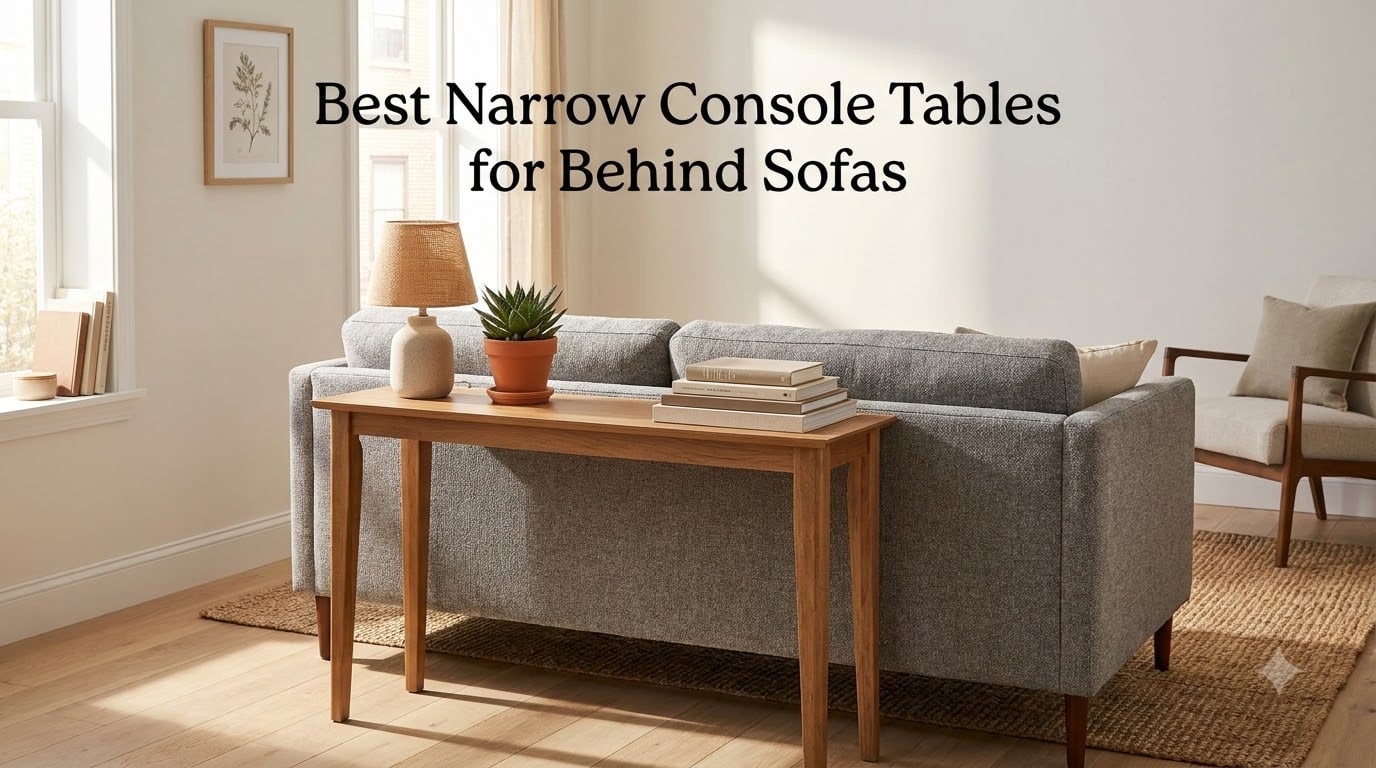 Best Narrow Console Tables for Behind Sofas