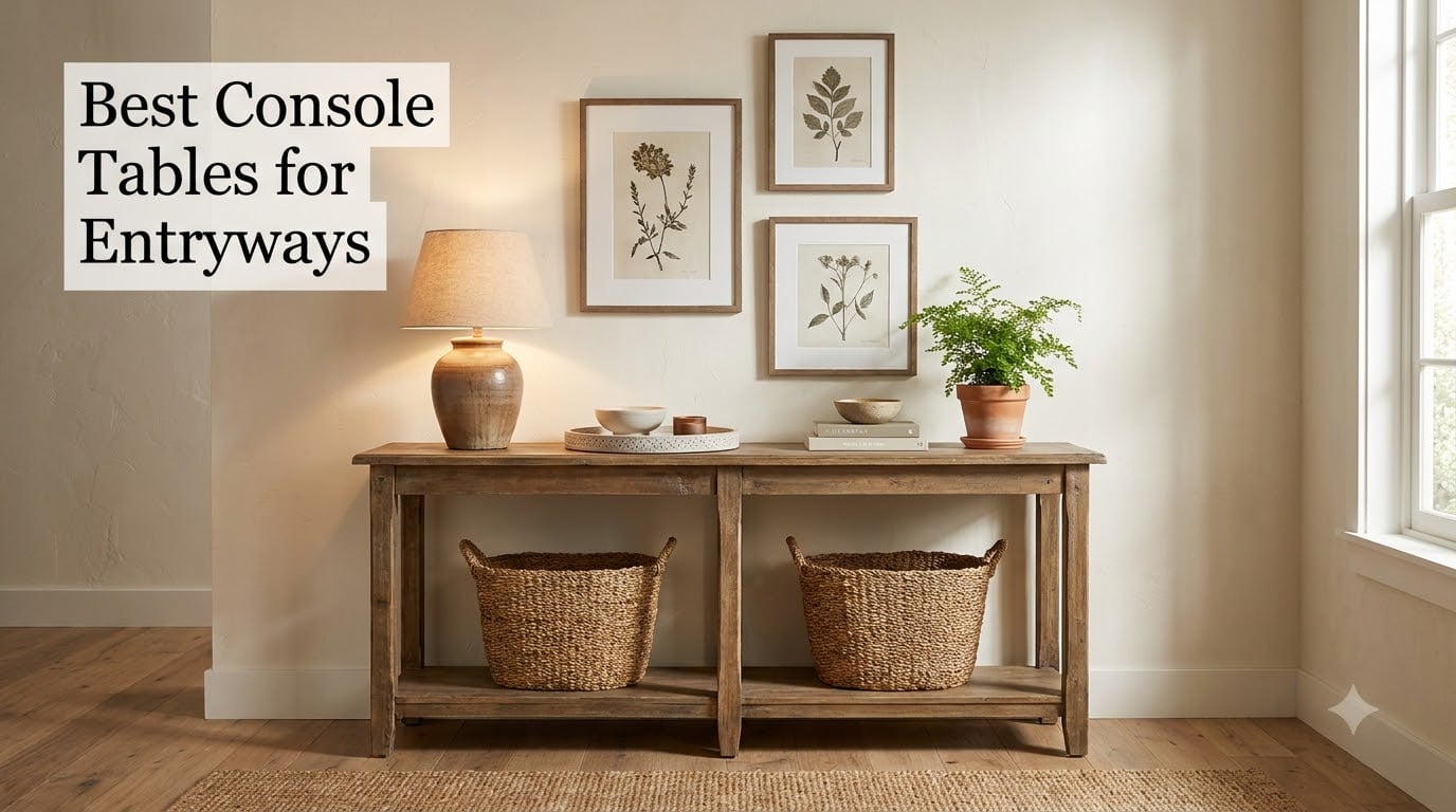 Best Console Tables for Entryways