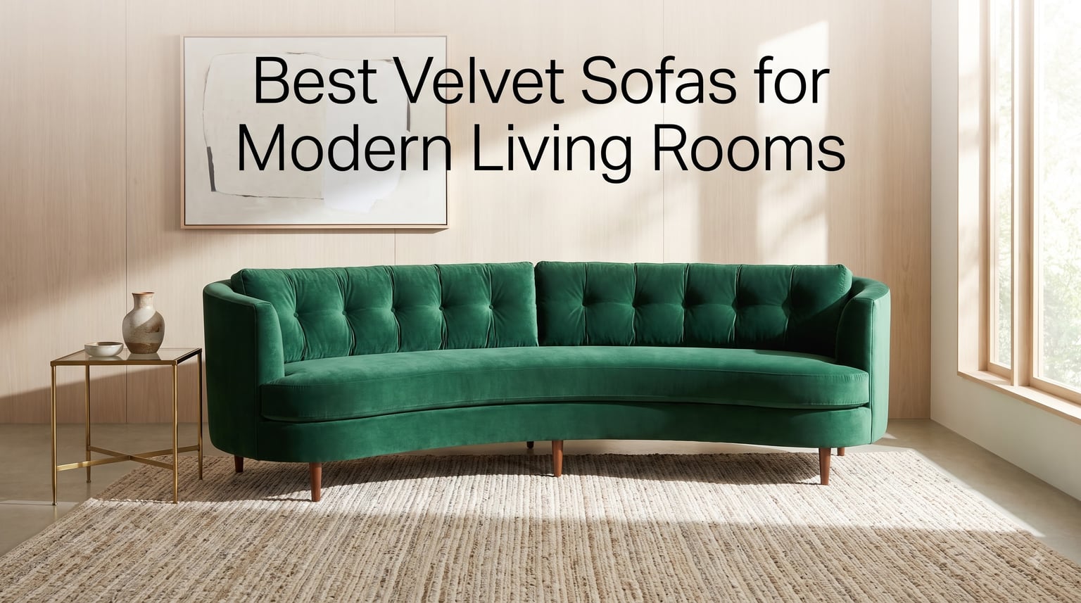 Best Velvet Sofas for Modern Living Rooms