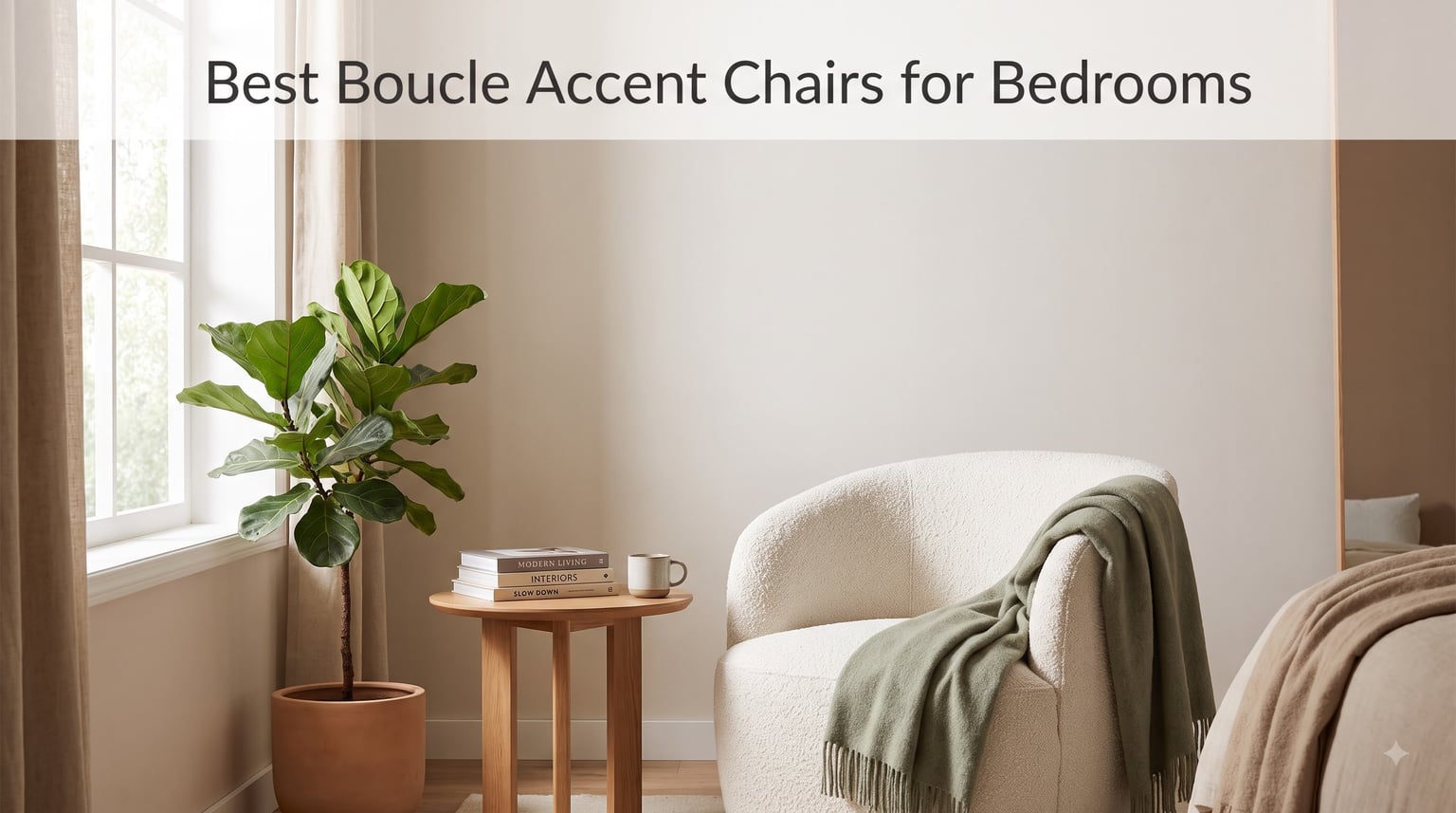 Best Boucle Accent Chairs for Bedrooms