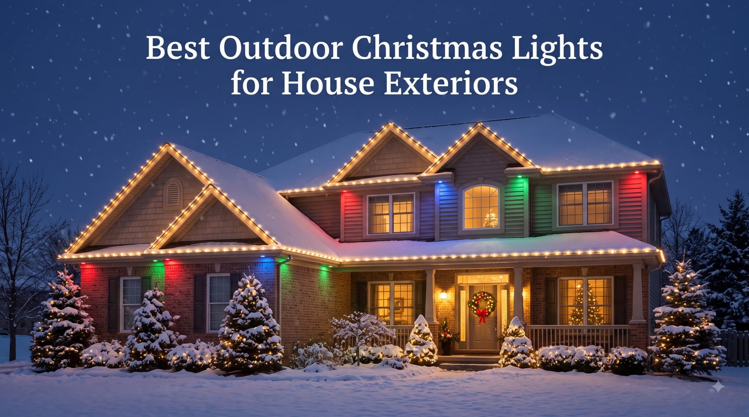 Best Outdoor Christmas Lights for House Exteriors
