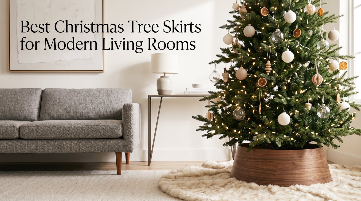 Best Christmas Tree Skirts for Modern Living Rooms