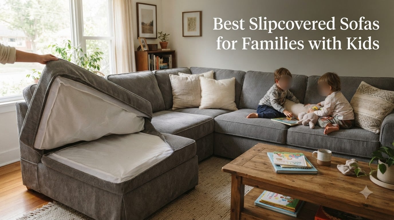 Best Slipcovered Sofas for Families with Kids