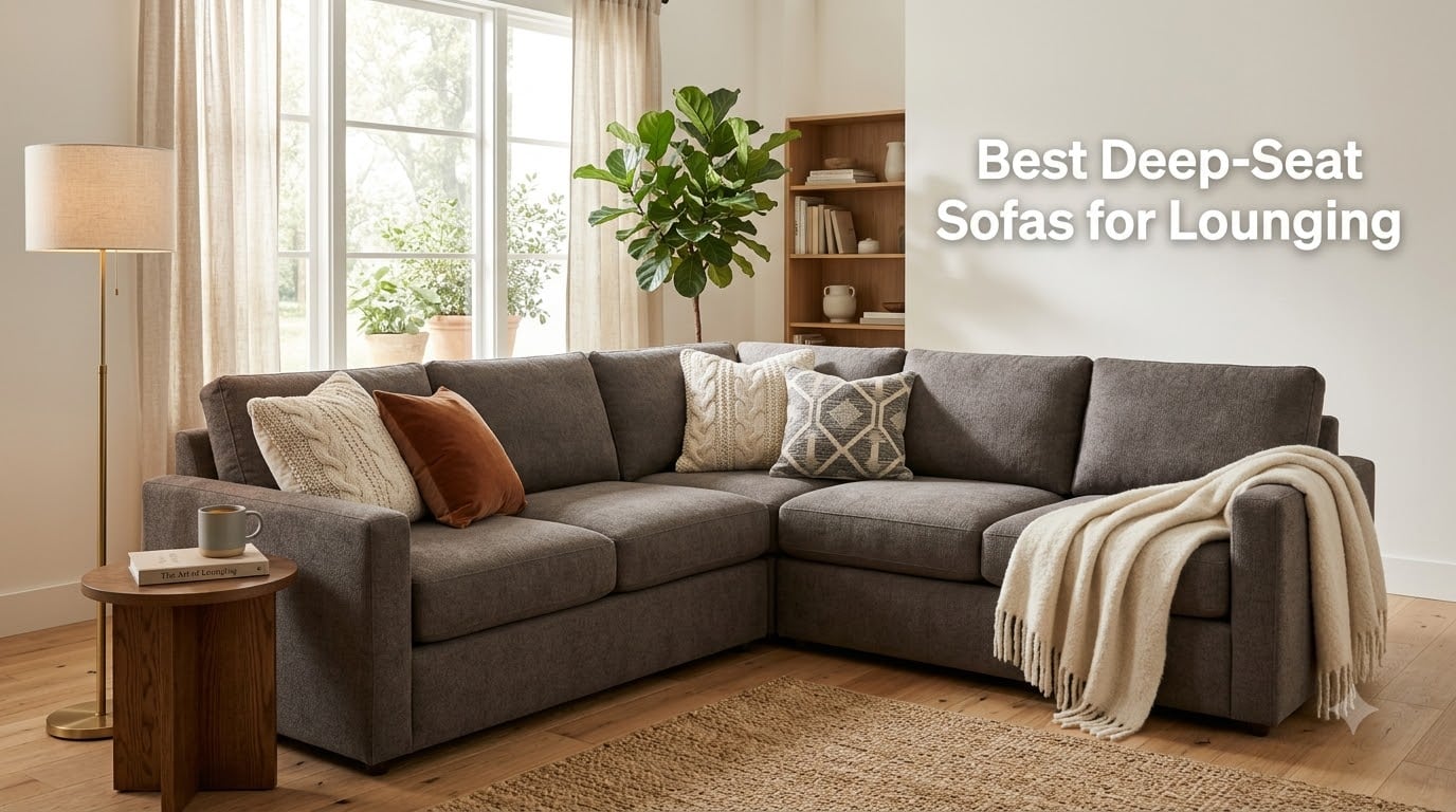 Best Deep-Seat Sofas for Lounging