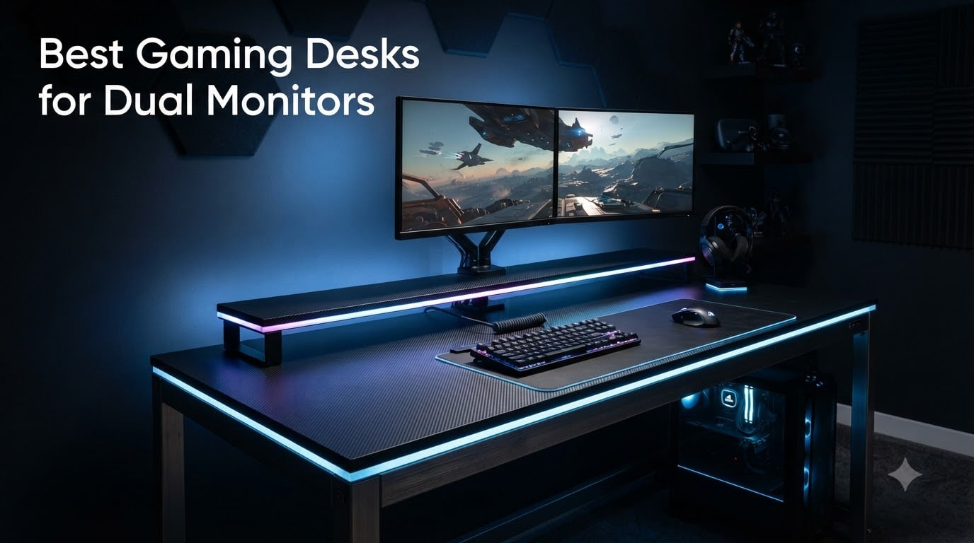Best Gaming Desks for Dual Monitors