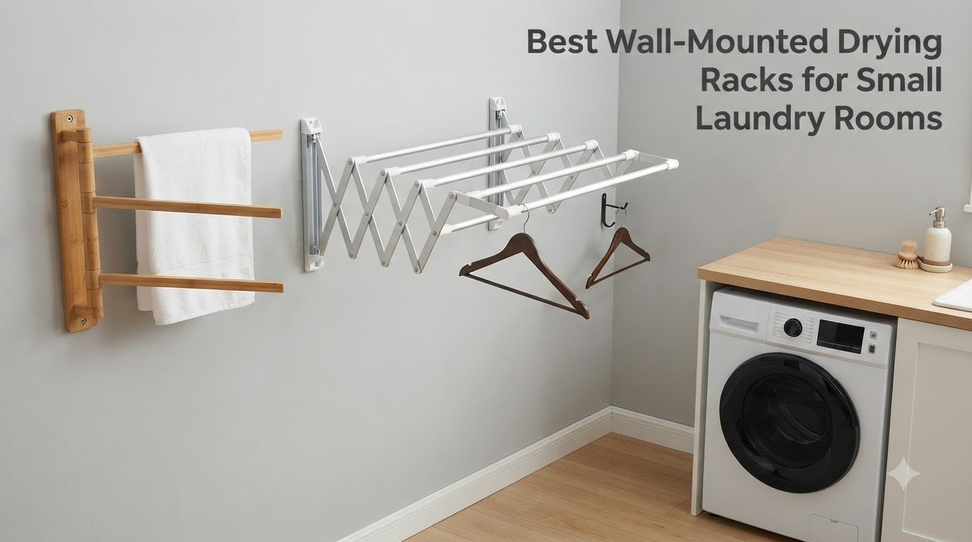 Best Wall-Mounted Drying Racks for Small Laundry Rooms