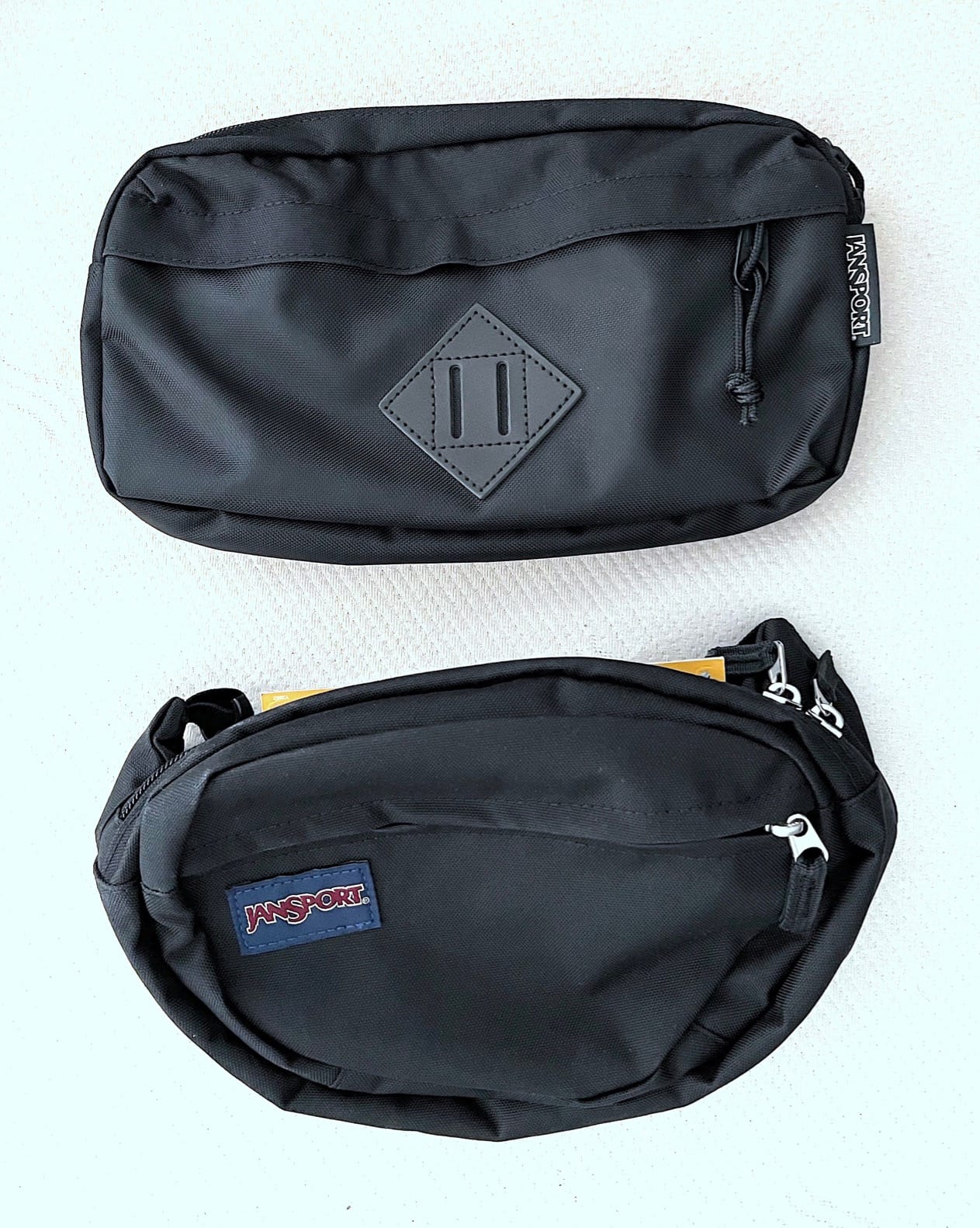 JanSport Fifth Avenue Fanny Pack Crossbody Bags for Women, Men - Stylish, Durable Waist Bag with Adjustable Belt, Main Zippered Pocket, Quick Stash Pocket, Travel Essentials, Black customer photo 1