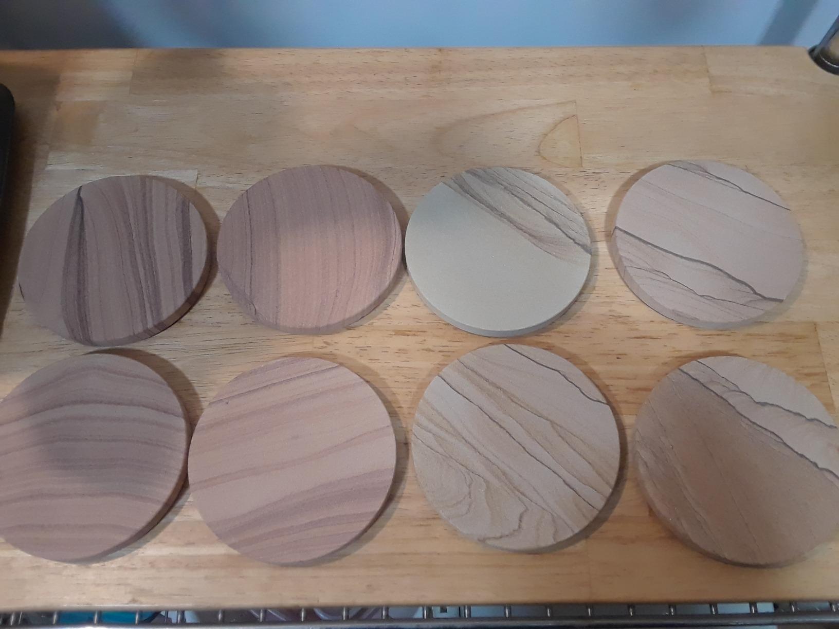 Thirstystone Brand - Desert Sand Coaster, Multicolor All Natural Sandstone - Durable Stone with Varying Patterns, Every Coaster Is An Original 4 inch round customer photo 1