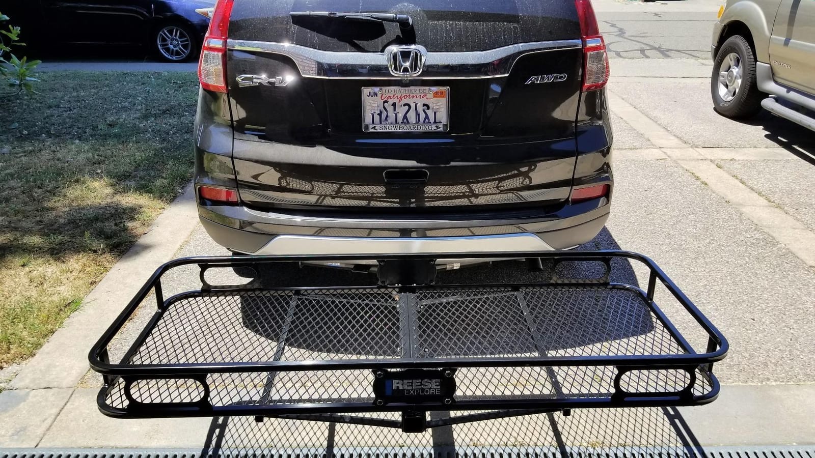 REESE Explore 63153 Rambler Hitch Mount Cargo Carrier, 60 X 24 Inches, Fits 2 Inch Receivers, 500 lbs. Capacity customer photo 2