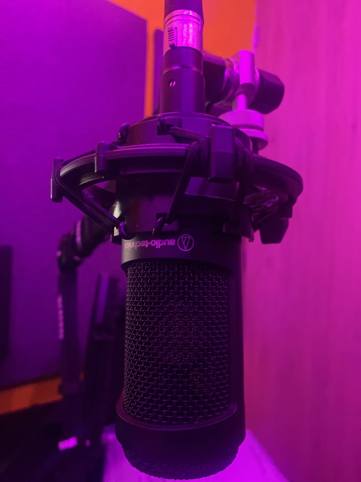Audio-Technica AT2035 Cardioid Condenser Microphone, Perfect for Studio, Podcasting & Streaming, XLR Output, Includes Custom Shock Mount customer photo 1