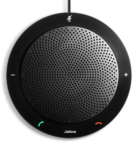 Jabra Speak 410 Corded Speakerphone for Softphones – Easy Setup, Portable USB Speaker for Holding Meetings Anywhere with Outstanding Sound Quality customer photo 2