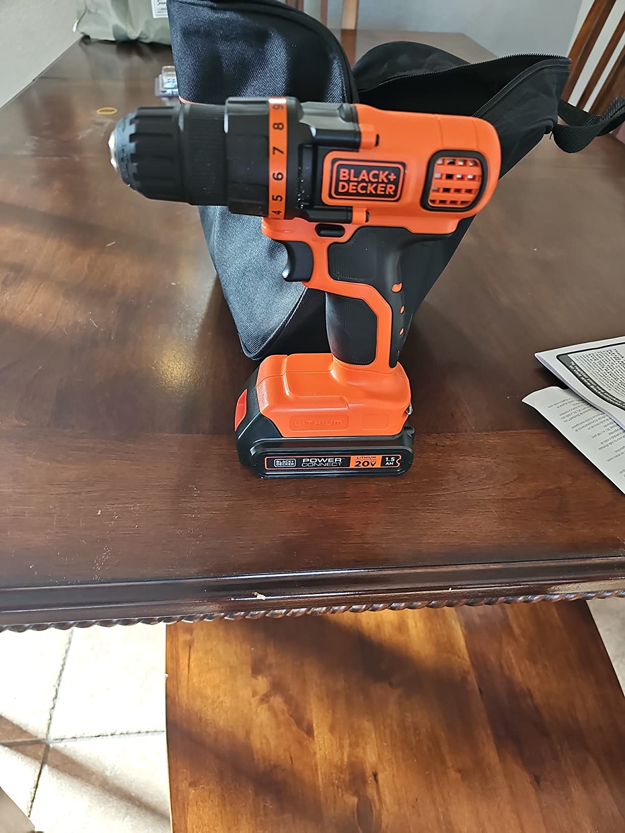 BLACK+DECKER 20V MAX 68-Piece Cordless Drill and Home Tool Project Kit with Tool Storage Bag (LDX120PK) customer photo 1