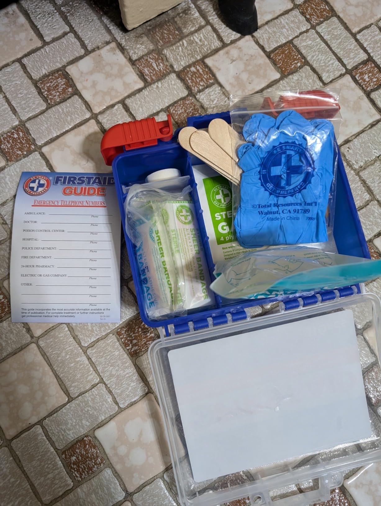 Be Smart Get Prepared 110 pc First Aid Kit: Clean, Treat, Protect Minor Cuts, Home, Office, Car, School, Business, Travel, Emergency, Outdoor, Camping & Sports, FSA/HSA (Packaging may vary) customer photo 2