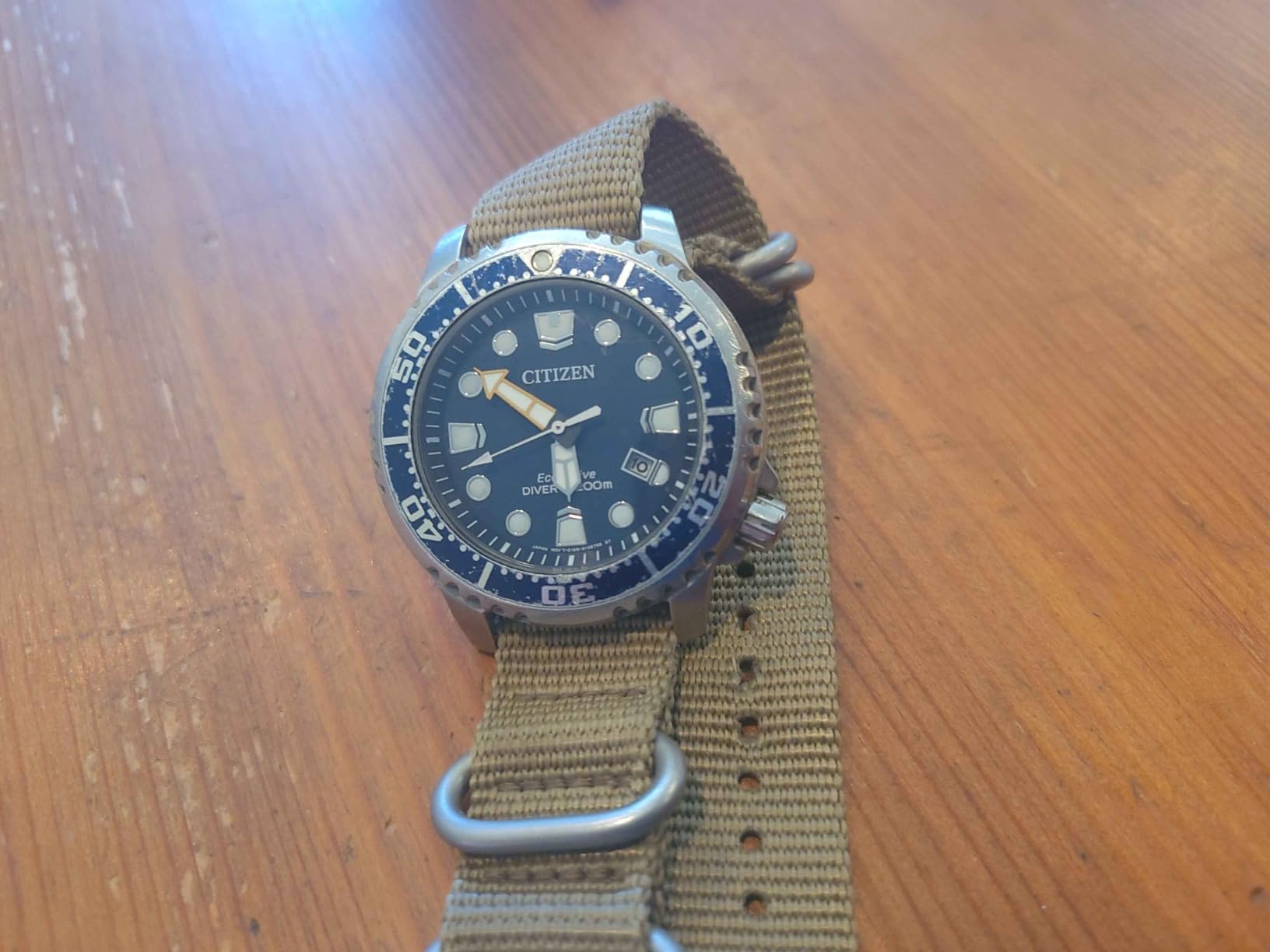 CITIZEN Promaster Dive Eco-Drive Watch, 3-Hand Date, ISO Certified, Luminous Hands and Markers, Rotating Bezel customer photo 2