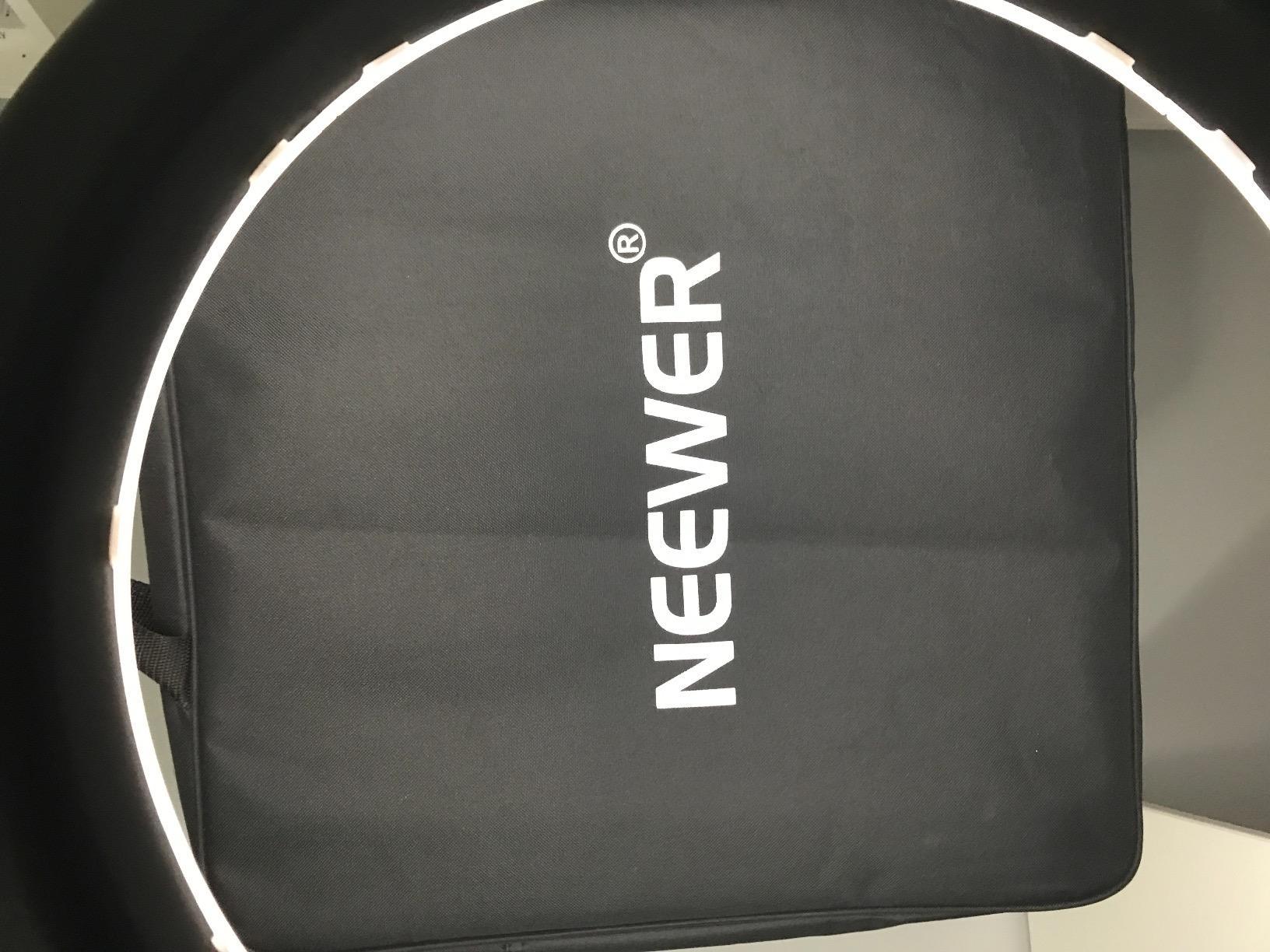 Neewer 18-Inch Ring Light, 55W Dimmable 5500K Light with 240 LEDs Color Filter, Soft Tube and Carrying Bag for YouTube, TikTok, Selfies and Photography, Compatible with Camera and Smartphones customer photo 2