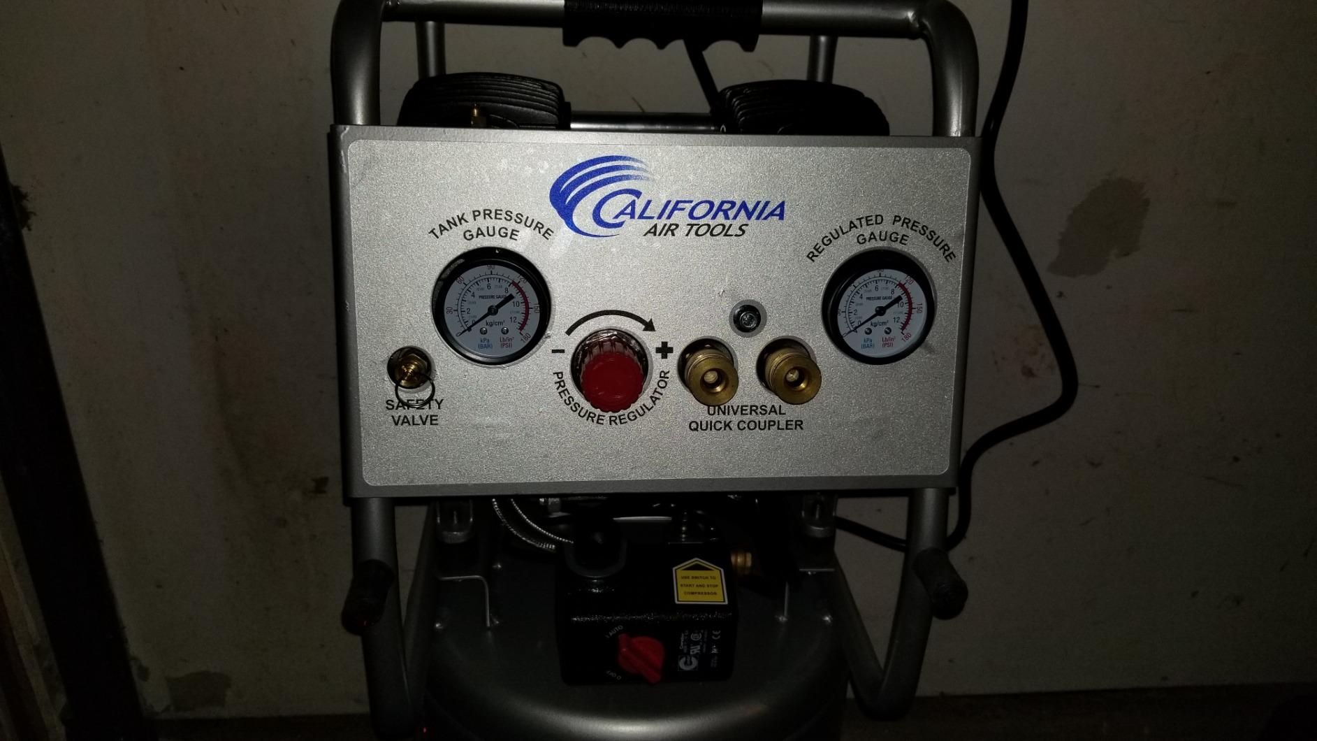 California Air Tools 10020C 2.0 HP Ultra Quiet and Oil-Free Air Compressor, 10 Gallon Steel Tank with Wheels, 70 dBA Noise Level customer photo 2