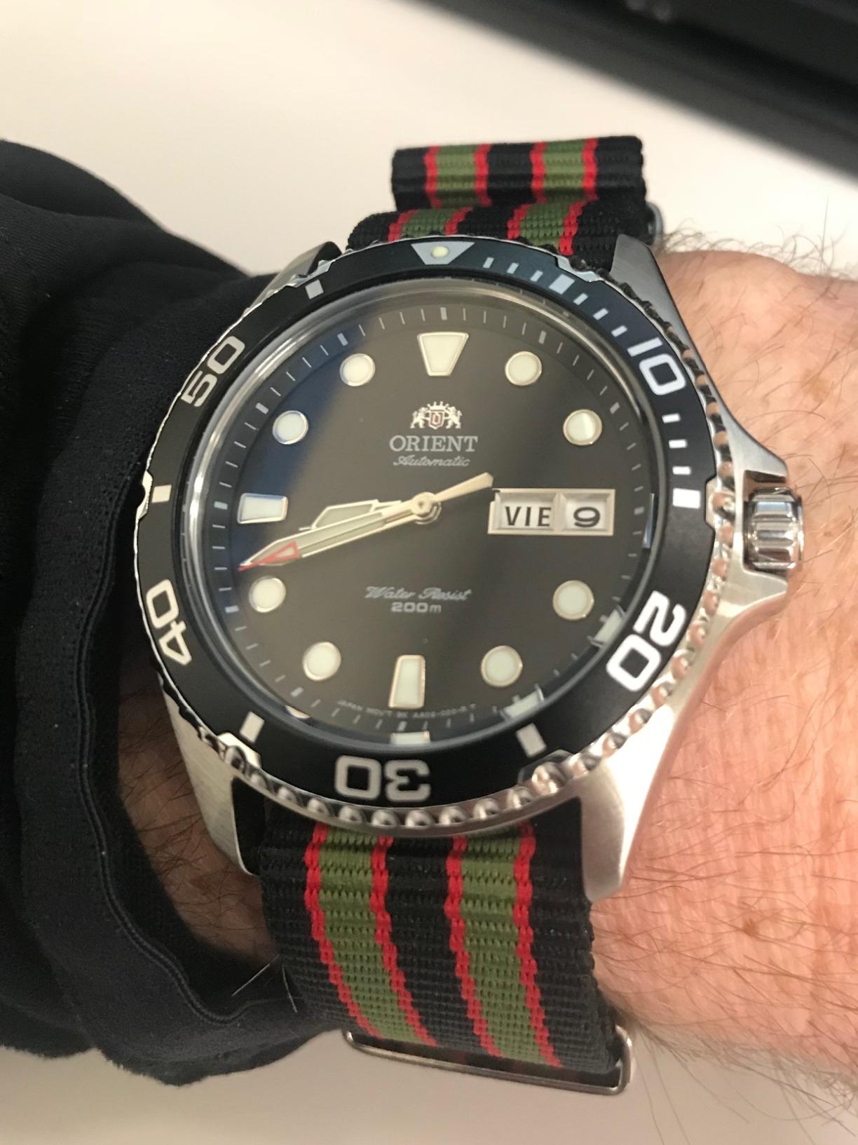 Orient AA02 Diver | Automatic/Hand-Winding Movement | 41.5 mm Diver Style Watch | 200 m Water Resistance | Stainless Steel Case customer photo 1