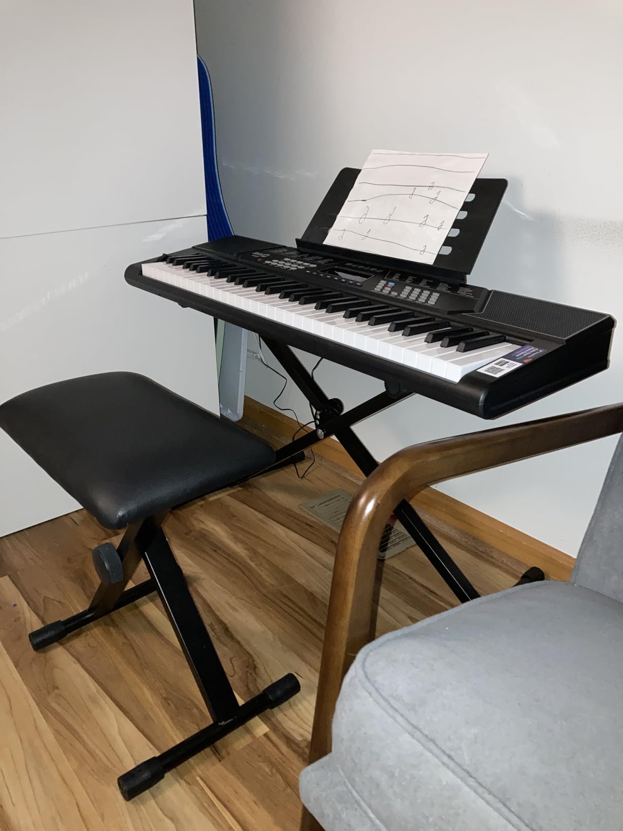 RockJam RJ761 61 Key Keyboard Piano Kit, Stand, Stool, Sustain & Headphones customer photo 1