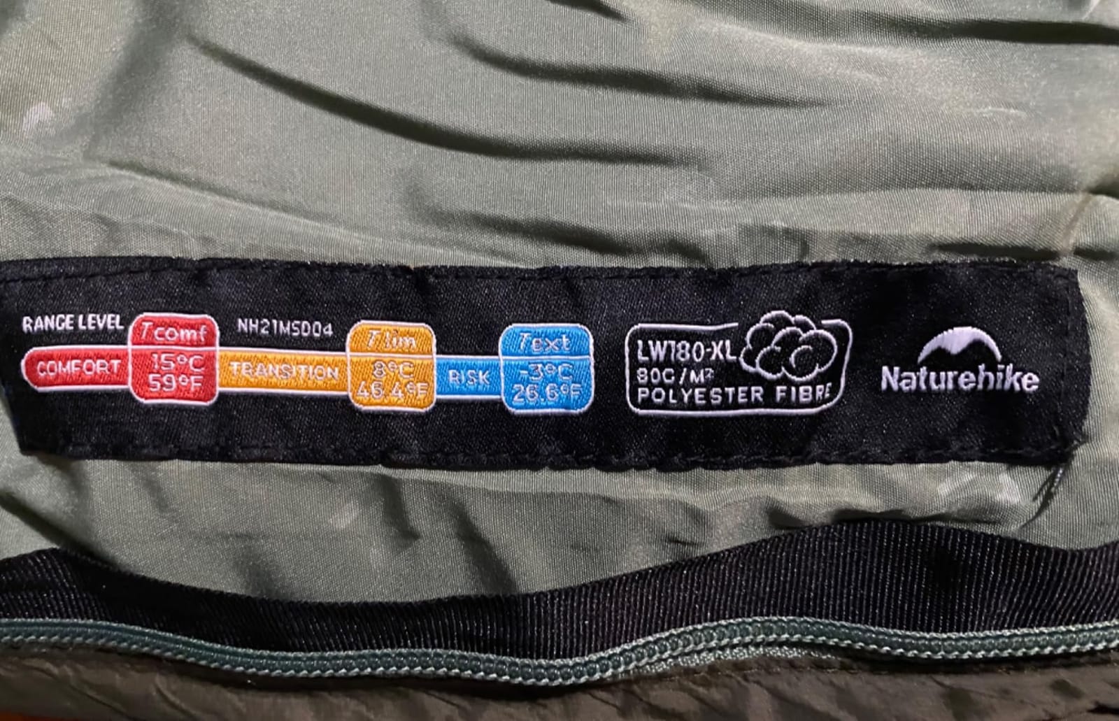 Naturehike Lightweight Compact Sleeping Bag, 59℉/32℉ Envelope Ultralight Backpacking Sleeping Bag Portable, Waterproof with Compression Sack for Cold&Warm, Camping, Traveling, Hiking customer photo 2