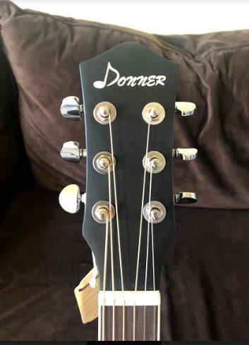 Donner 41” Acoustic Guitar Bundle for Beginners Adults with Online Lesson, 4/4 Full Size Steel Acustica Guitarra with Gig Bag, Tuner, Strap, Strings, Picks, Capos, Cutaway, Natural, DAG-1C/DAD-110C customer photo 1